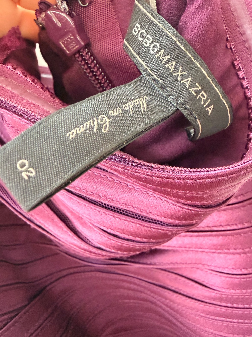 BCBG Maxazria Purple Halter Dress - Picture 9 of 9